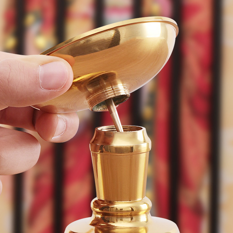 快速发货黄铜烛台蜡台底座香炉蜡烛台一体家用纯铜U烛台蜡烛佛前,家居饰品,烛台,淘宝优惠券,粉丝福利购,淘宝优惠卷