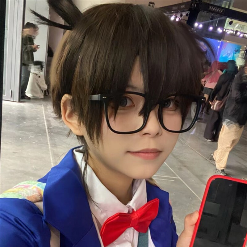 现货速发儿童假发男短发日常搞怪微分碎盖名侦探柯南表演全头套式