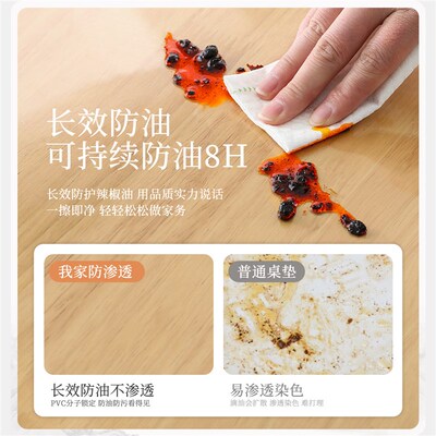 现货速发椭圆形透明桌垫加厚防水防油免洗客厅餐桌垫保护垫软玻璃