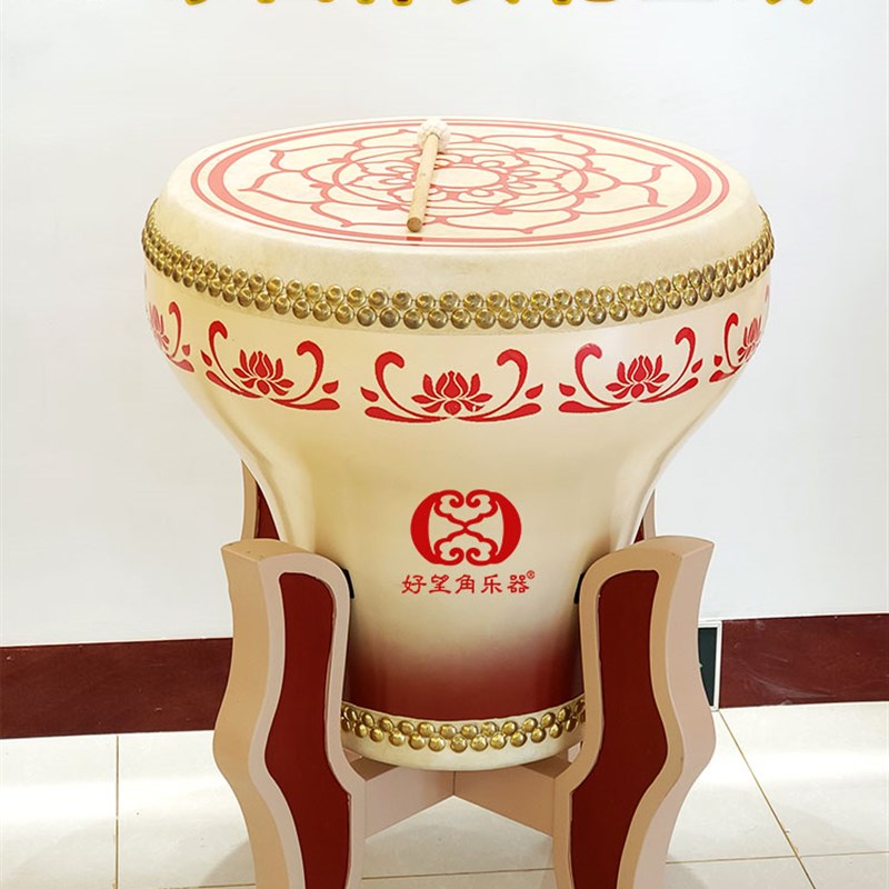 现货速发中央音乐学院剧团伴奏花盆鼓玻璃钢民族定音鼓椿木红木缸