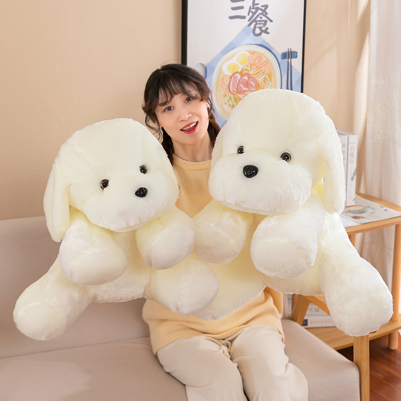 现货速发白色小趴玩偶可爱布娃娃安抚陪睡觉床上枕头摆件毛绒玩具