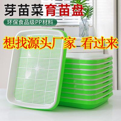 育苗盘芽苗盘菜阳台种菜盆水培蔬菜豆芽无土小麦蒜苗种植盘育苗盆