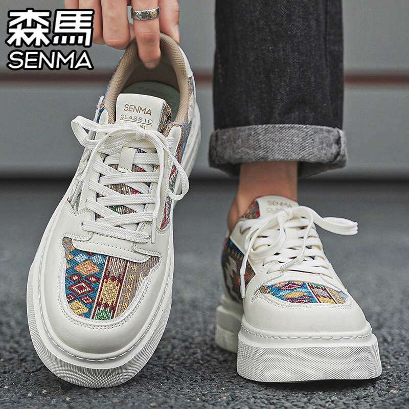 森马男鞋冬季透气网红爆款小白鞋子运动休闲潮牌低帮板鞋增高潮鞋