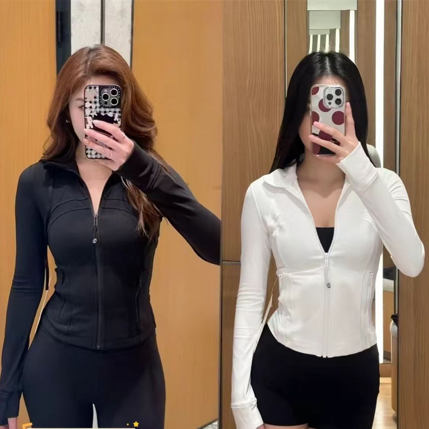 lu同款lu露露define瑜伽服加拿大短款运动休闲修身夹克防晒外套女