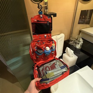 哈喽kt化妆包收纳洗漱包大容量女便携出差旅行多功能杂物包2026新