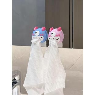 废弃洗脸巾收纳挂架毛巾架壁挂式免打孔卫生间防水防潮家用新款