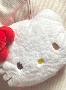 hellKitty热水袋充电敷肚子暖手宝毛绒可爱暖脚用可拆洗电热宝女