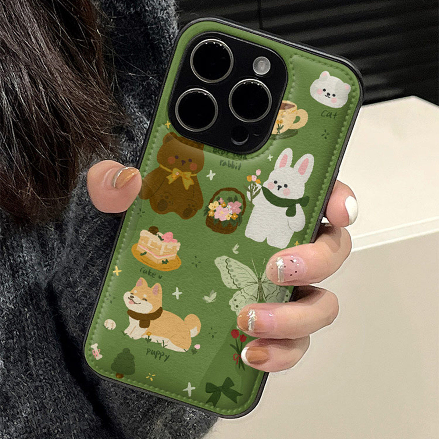 皮纹兔子适用iphone17pro