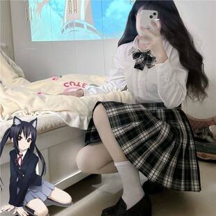 黑板报同格【原创】jk格短裙学院风日系校供制服格子裙正版百褶裙