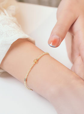 普陀山招财天然黄水晶手链