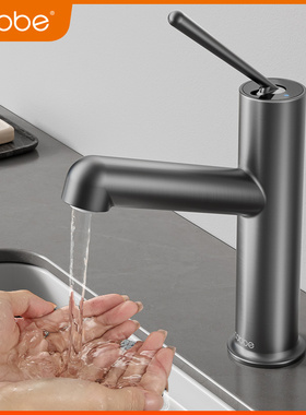 卡贝水龙头洗脸盆全铜冷热水卫生间白色龙头面盆洗手池台盆洗手盆