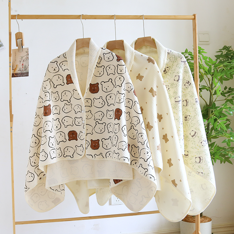 月子披肩产后春秋冬季四季通用夏季薄款护肩保暖哺乳斗篷空调房