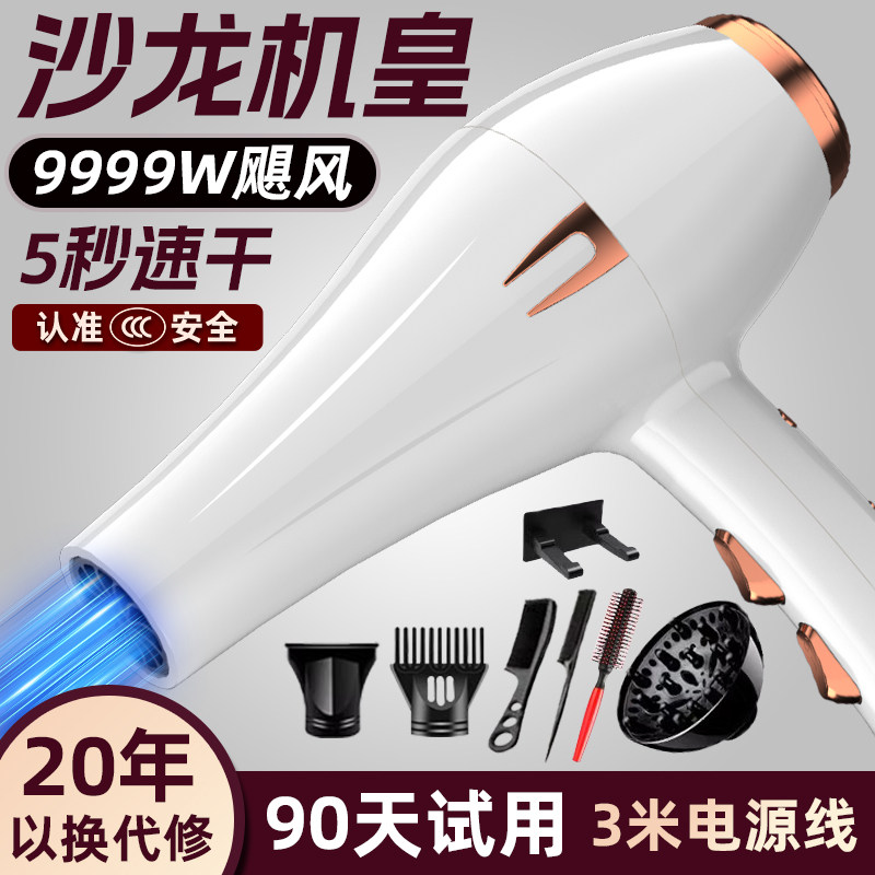 电吹风机家用大功率理发店专用3800W负离子护发静音速干6800W风筒