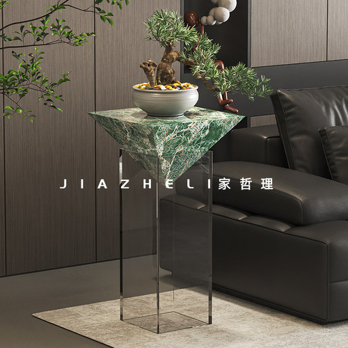 2025新款客厅高端悬空花架沙发旁边几悬浮置物架装饰展示花盆架