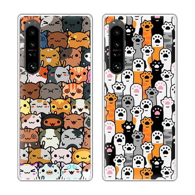 适用索尼xperia1VI手机壳可爱猫爪猫咪SONY XPERIA1V/1IV/5III/10II/Pro-I/XZ2个性防摔手机壳萌软壳保护套