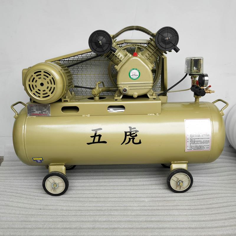 新品深圳五虎活塞式空压机 4kw工业级活塞机 机油润滑空气压缩机