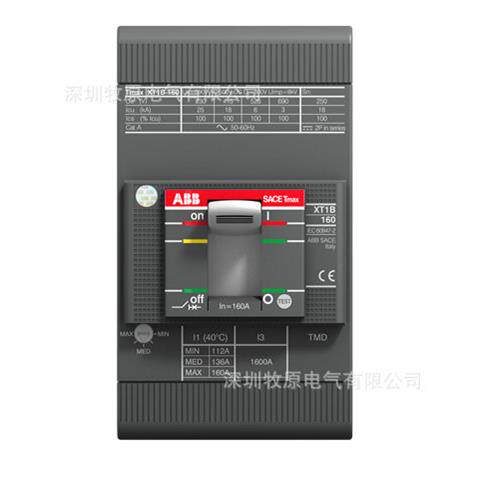 ABB XT2塑壳断路器XT2S160 TMD5-50 FF 4P 10137909