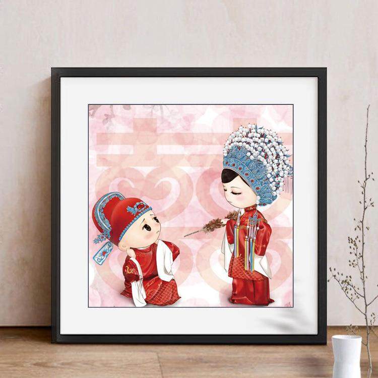 5d钻石画满卧室中式结婚礼贴钻十字绣新款喜庆小幅自己绣手工2025,居家布艺,钻石绣,淘宝优惠券,粉丝福利购,淘宝优惠卷