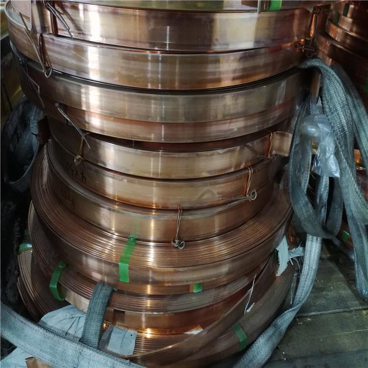 现货供应T2紫铜排3*12mm直排3*10mm卷条半硬软态加工深圳现货