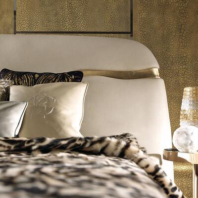 roberto cavalli bed埃尔贡 设计师高档别墅卧室床кроват