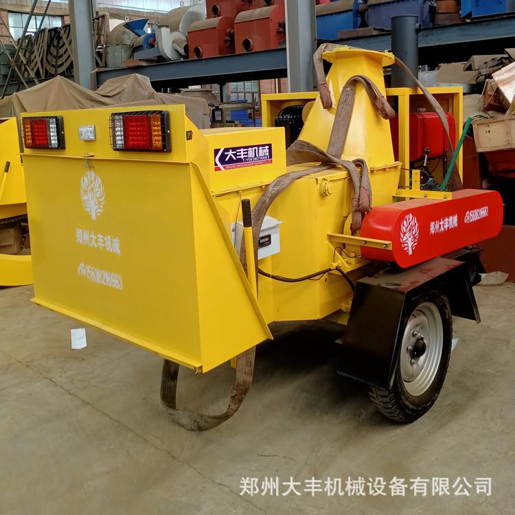 木材粉碎机超大进料口园林绿化用树枝藤条切片粉碎机大型碎枝机