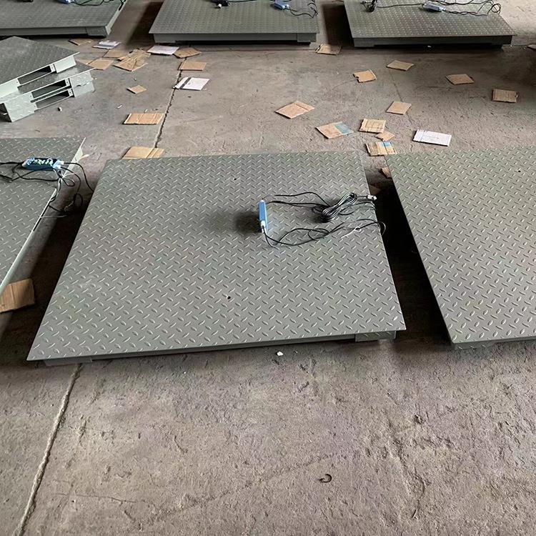 1.5x2米电子地磅仓库推车铲车称重电子秤3000kg带斜坡小地磅2吨