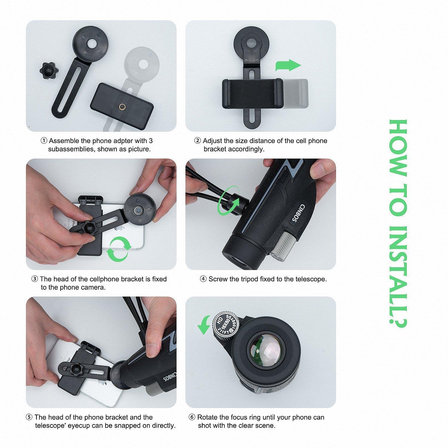 16x50高清高倍微光夜视单筒望远镜10X倍手机单筒望远镜旅游演唱会