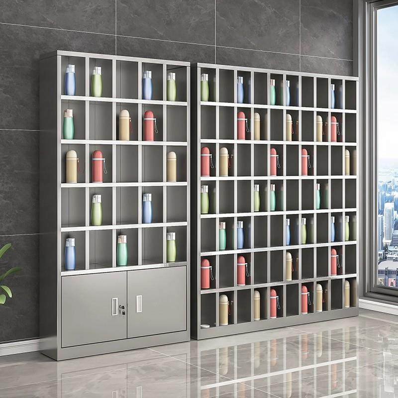 不锈钢水杯柜工厂车间员工水杯存放柜茶水间水杯收纳架茶杯储存柜