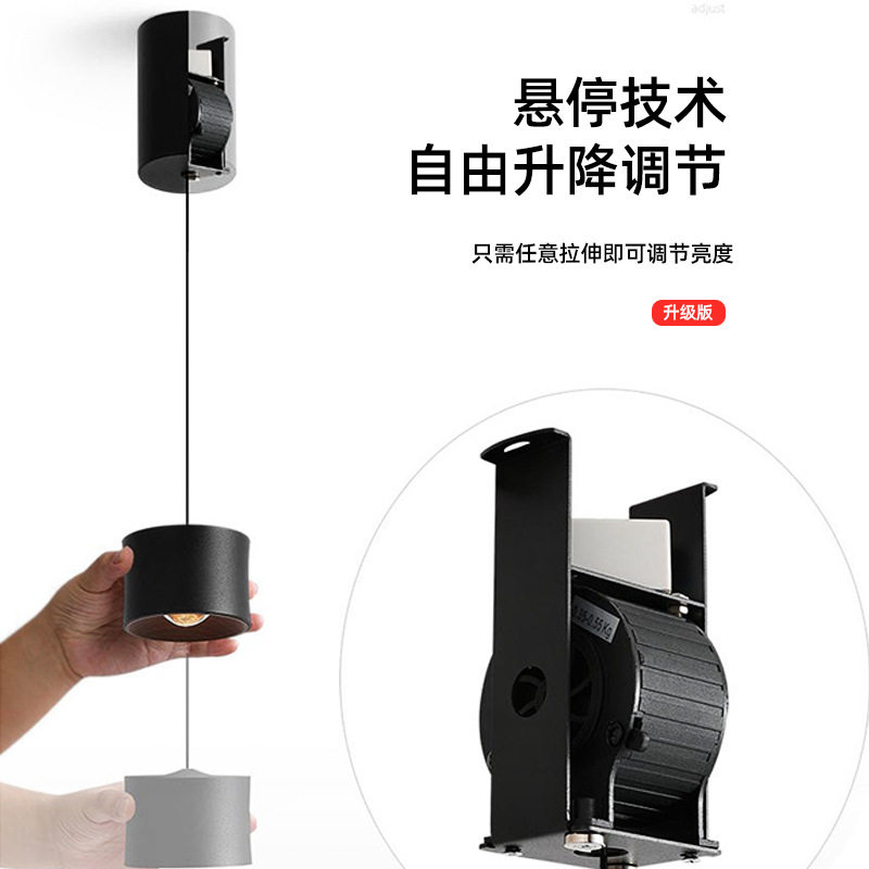 led筒灯玄关12w床头餐吊灯卧室吸顶吊灯8W简约小型新款小吊灯