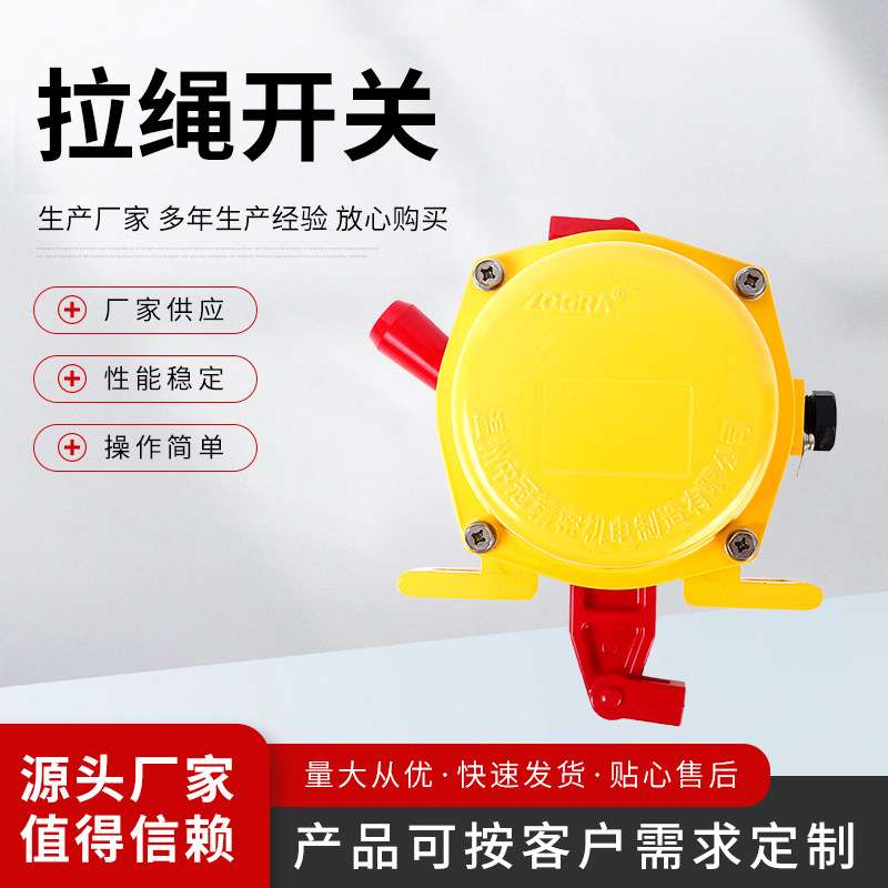 双向拉绳开关ZGLS-S 手动双向拉线开输送带安全急停开关