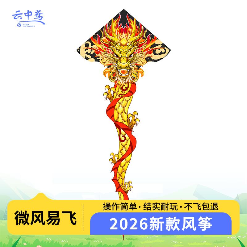 龙风筝新款龙形飞龙大人专用2026龙年潍坊风筝儿童微风易飞大风筝