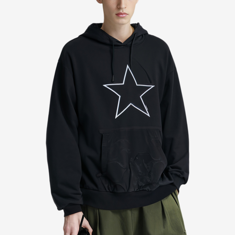 Converse/匡威正品运动男子宽松透气连帽卫衣套头衫10025051-A01