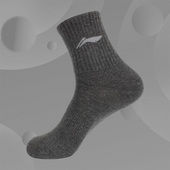 运动袜男女同款 Lining 李宁正品 透气吸汗防脱除臭中筒袜AWSR300