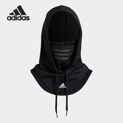 Adidas/阿迪达斯正品FACE MASK男女训练运动3M反光连帽面罩H08835
