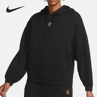 Nike/耐克正品当季新款 NIKECOURT 女子针织网球连帽衫CK8448-010