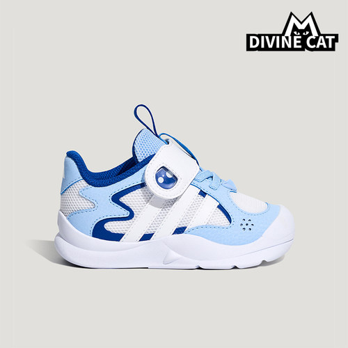Adidas/阿迪达斯正品新款婴童防滑透气经典魔术贴运动鞋KH6635