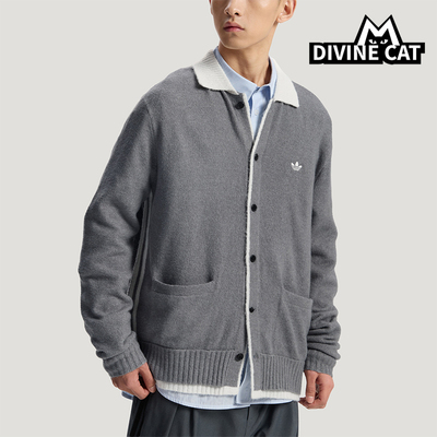 Adidas/阿迪达斯正品年新款男女款经典休闲舒适针织夹克KS2907