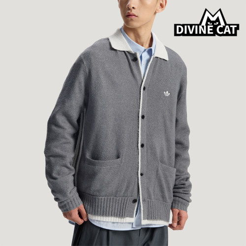 Adidas/阿迪达斯正品年新款男女款经典休闲舒适针织夹克KS2907