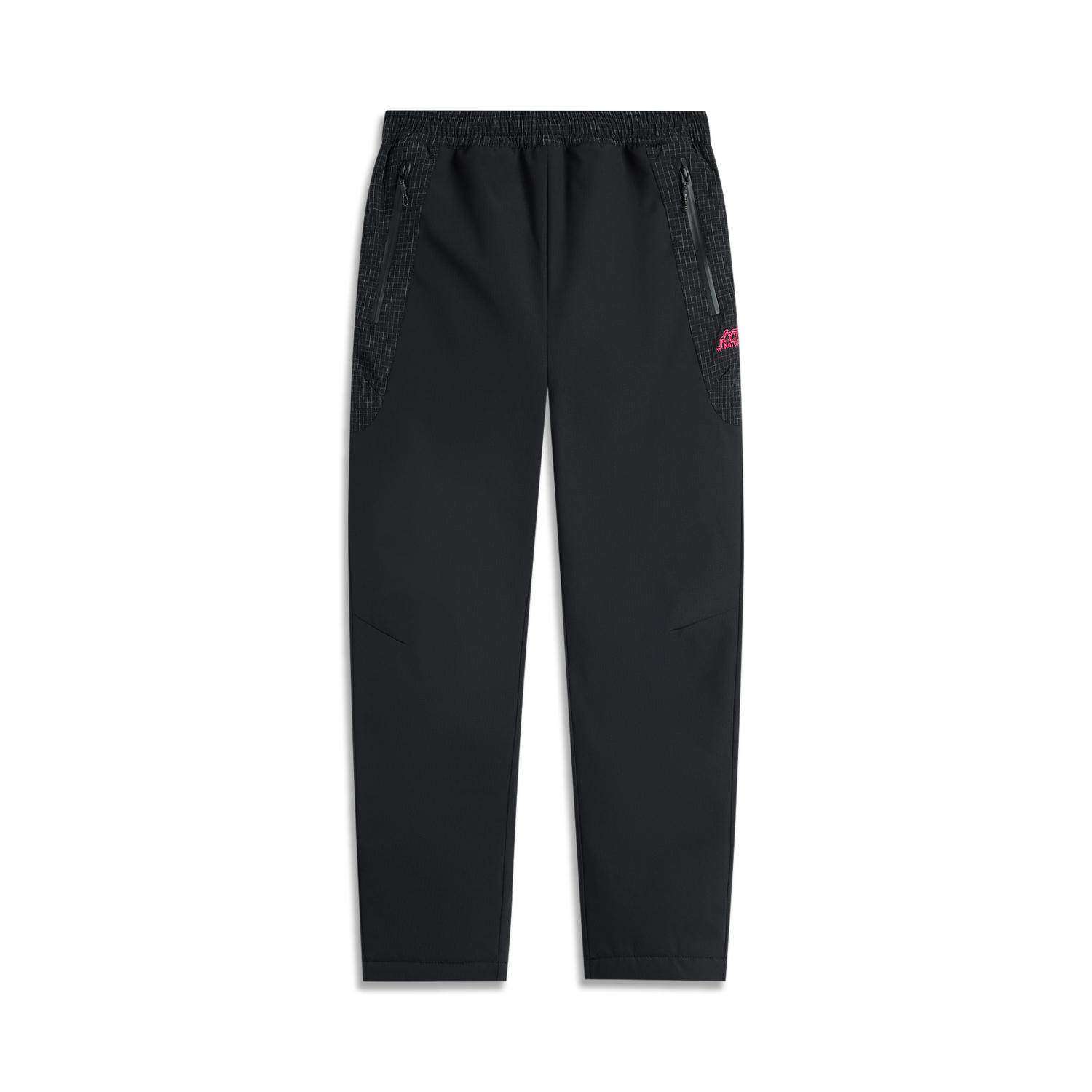 李宁正品户外系列女大童反光宽松保暖休闲梭织直筒长裤YKMU004,童装/婴儿装/亲子装,裤子,淘宝优惠券,粉丝福利购,淘宝优惠卷