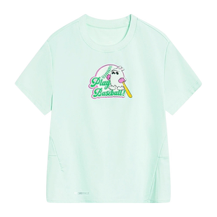 T恤YTST014 女小童运动潮流系列冰感舒适防晒短袖 Lining 李宁正品