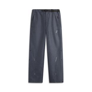 李宁正品 AKXU645 NINEPointNINE联名系列男子直筒反光舒适休闲长裤