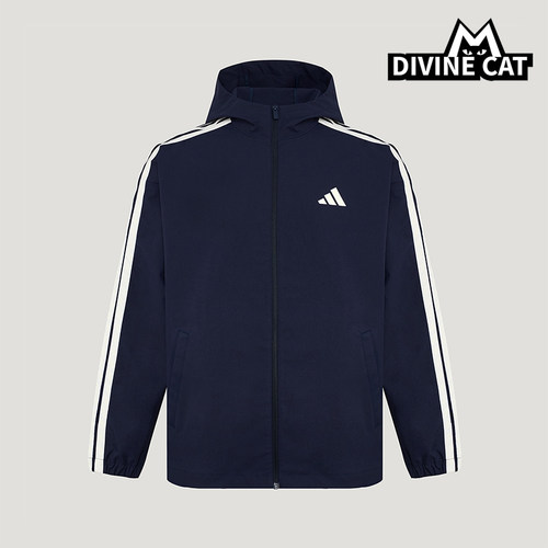 Adidas/阿迪达斯正品春秋男士拉链梭织运动复古夹克外套KV5945