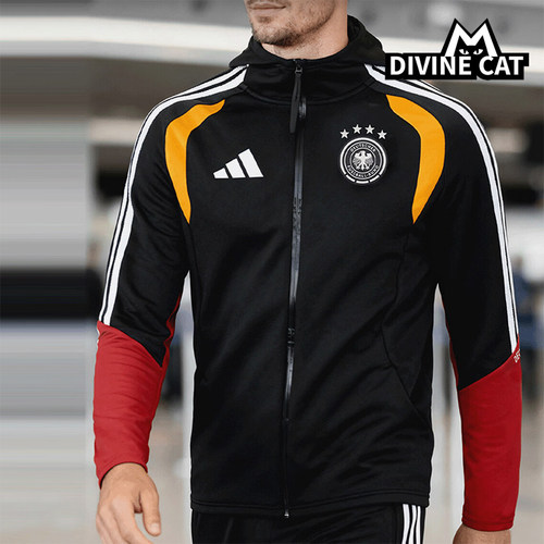 Adidas/阿迪达斯正品男士拉链训练条纹球员版足球外套JZ4581