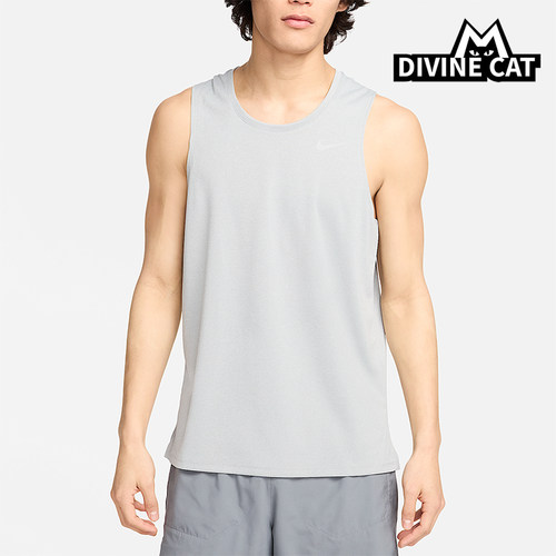 Nike/耐克正品2025男士套头圆领透气网眼跑步背心T恤DV9322-097