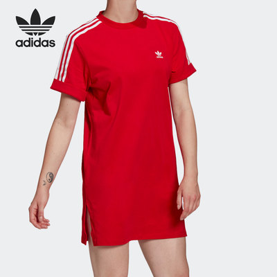 Adidas/阿迪达斯正品三叶草当季新款女子休闲长款短袖GN2778