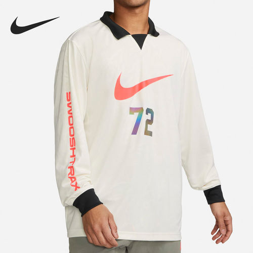 Nike/耐克正品运动男士时尚印花透气针织长袖T恤DX0048-030