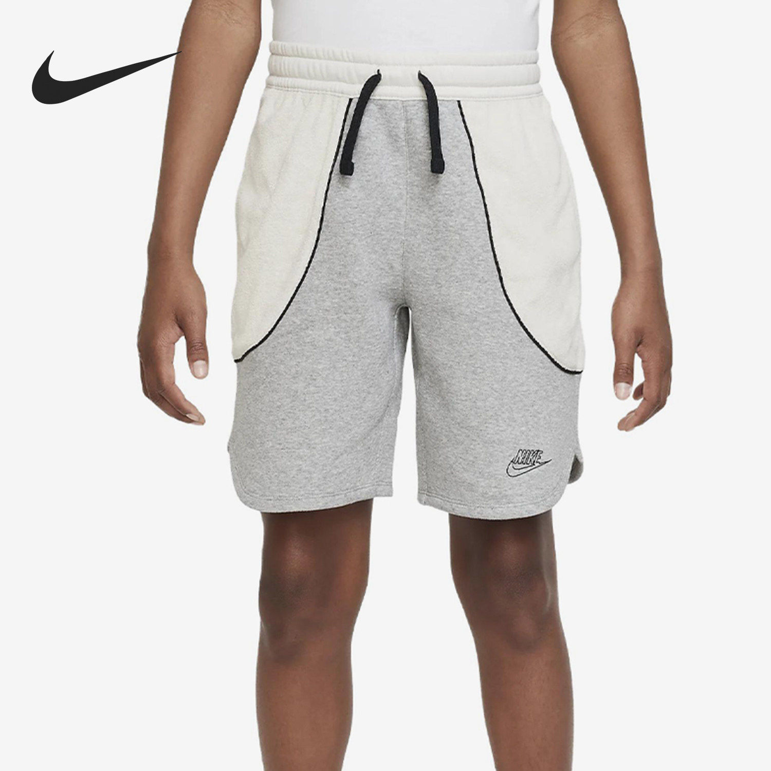 Nike耐克正品大童系带休闲运动轻便舒适日常出行短裤FD3166-063