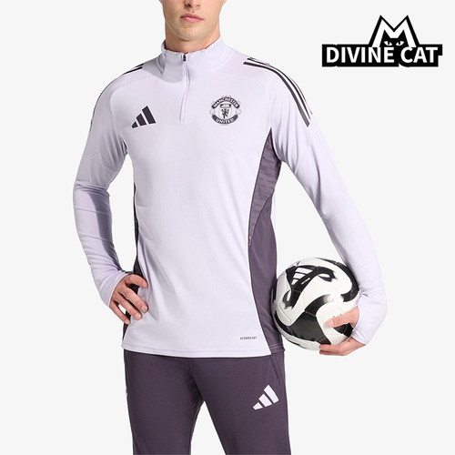 Adidas/阿迪达斯正品曼联男士立领半拉链训练修身套头衫KA8940