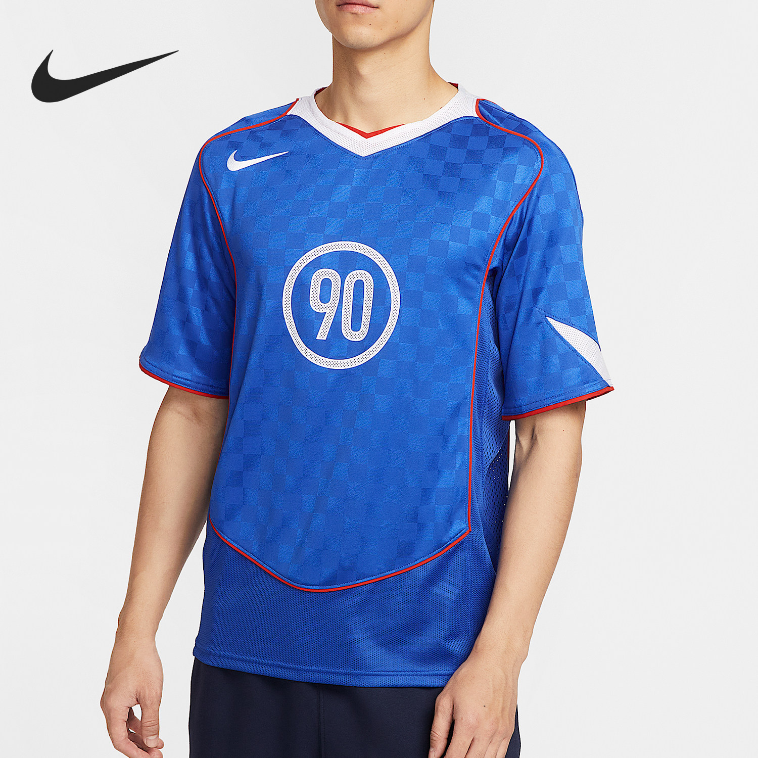 Nike/耐克正品Dri-FIT男士透气足球比赛线条球衣IB4213-480