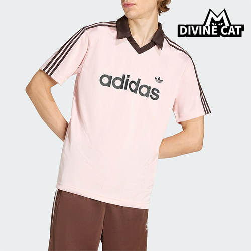 Adidas/阿迪达斯正品三叶草男士运动翻领球衣风短袖POLO衫KE3580